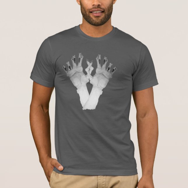 T-shirt Effrayant monstre main (Devant)