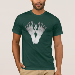 T-shirt effrayant monstre poignées conception