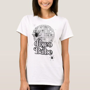 T-shirt Éffrayant Spider Disco Babe Bride Party MOH