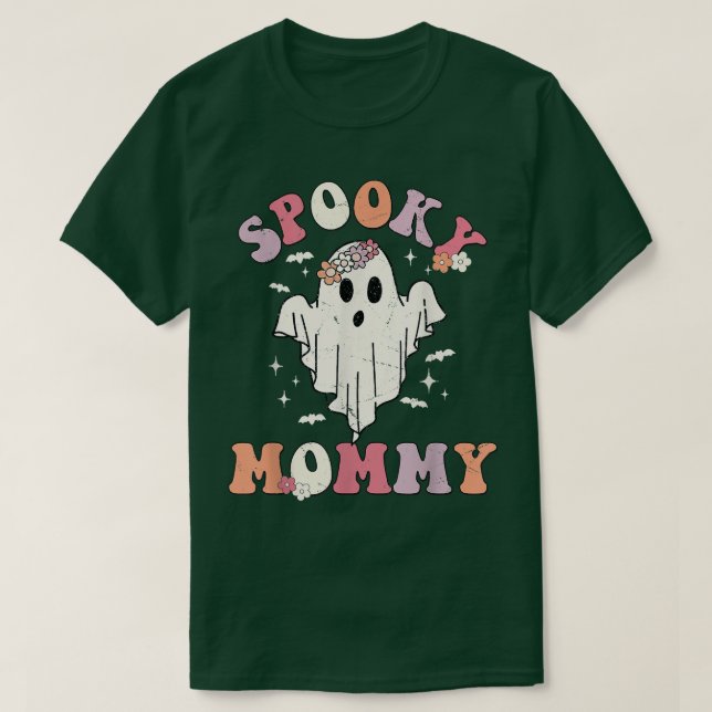 T-shirt Éffrayante chemise à jumelage maman Super Floral V (Design devant)