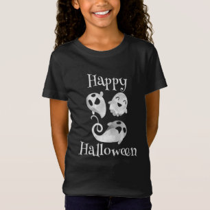 T-shirt éffrayante Fille Halloween Fille Ghost