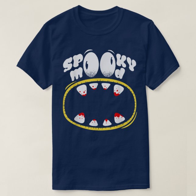 T-shirt Éffrayante humeur Halloween Costume Monster Classi (Design devant)