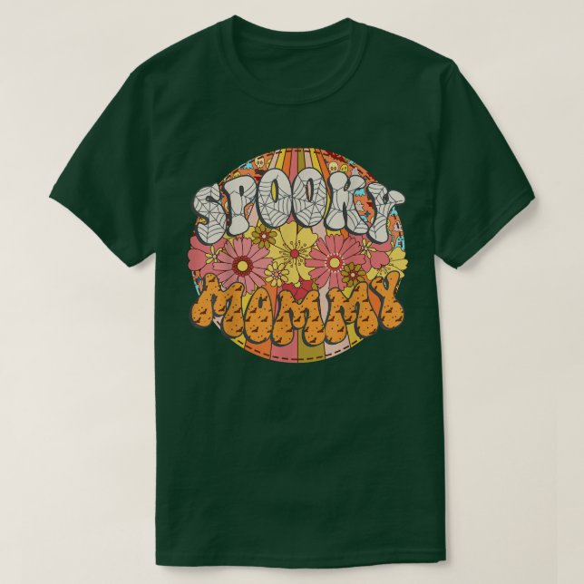 T-shirt Éffrayante maman Retro Matching Famille Hallowee S (Design devant)
