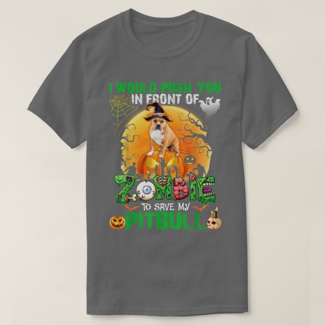 T-shirt Effrayer Vous Pouvez Devant Zombies Pour Enregistr (Design devant)