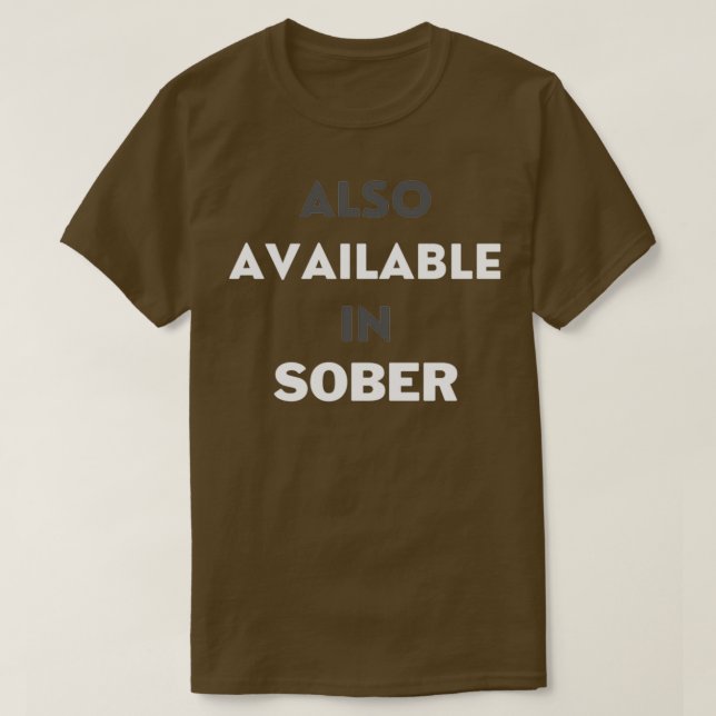 T-shirt Également disponible sans alcool (Design devant)