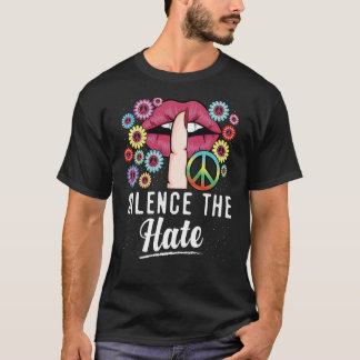 T-shirt Égalité Amour Paix Droits de l'Homme Silence La Ha