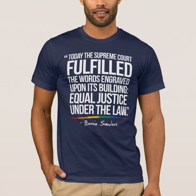 T-shirt Egalité de la justice selon la loi - Citation de B (Devant)