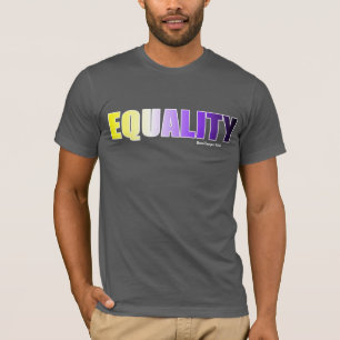 T-shirt Égalité - Drapeau non binaire - Rebelle neurodiv