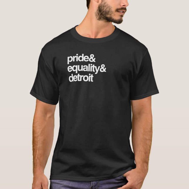 T-shirt ÉGALITÉ ET FIERTÉ DE DETROIT -- .png (Devant)