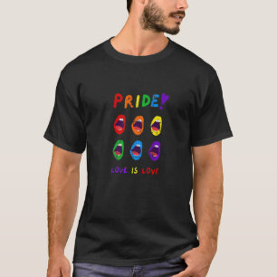 T-shirt Égalité LGBTQ Fierté Amour Est Amour Dessin Arc-en