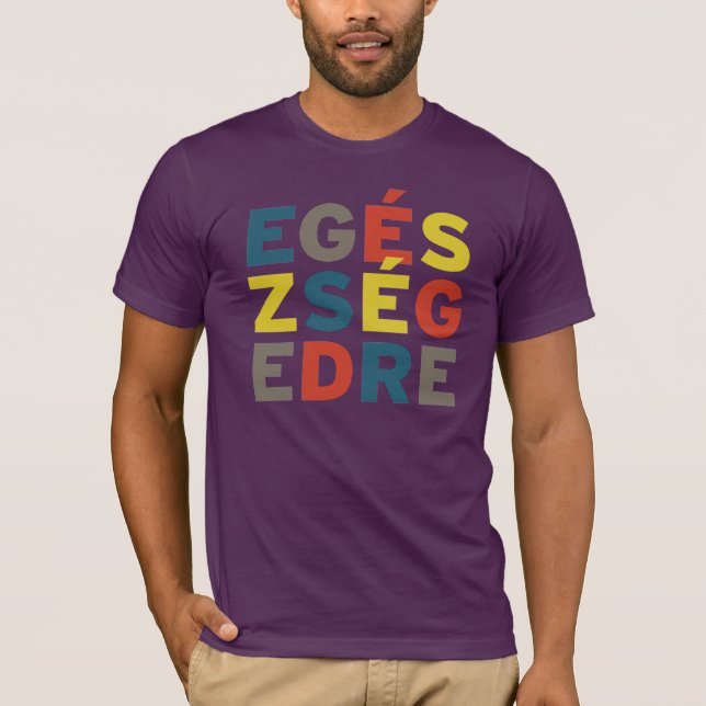 T-shirt Egészségedre (Devant)