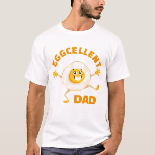 T-shirt Eggcellent Papa Excellent Oeuf Amusant Nourriture 