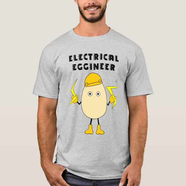 T-shirt Eggineur électrique (Devant)