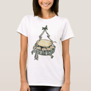 T-shirt Eggnog dans un bol de punch de sapin de Noël vinta
