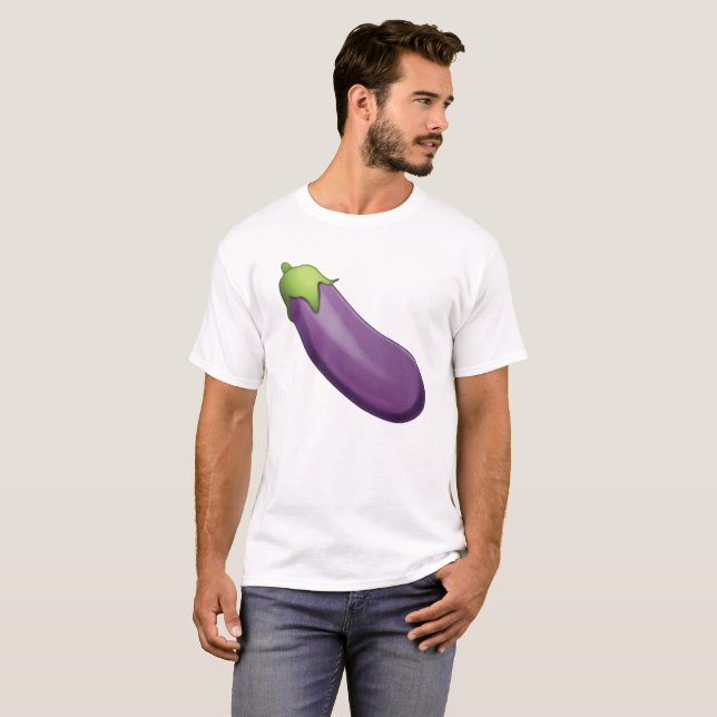 T-shirt Eggplant - Emoji (Devant entier)