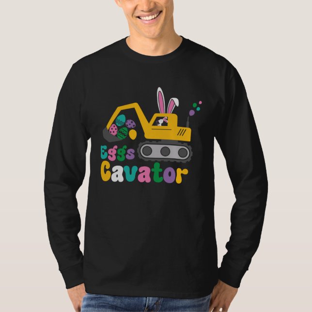 T-shirt Eggs Cavator Easter Bunny Excavator Cute Hunting E (Devant)
