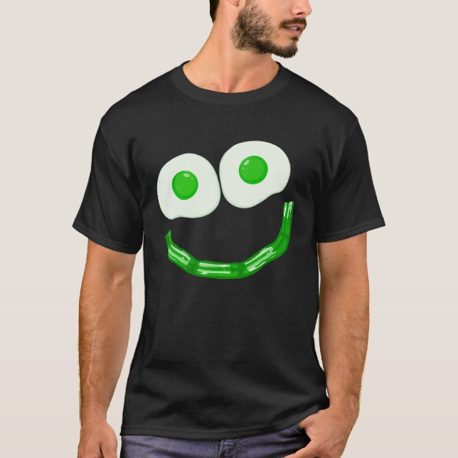 T-shirt Eggs Ham Smile Face Brunch Breakfast Costume St Pa (Devant)