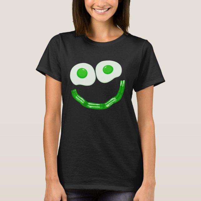 T-shirt Eggs Ham Smile Face Brunch Breakfast Costume St Pa (Devant)