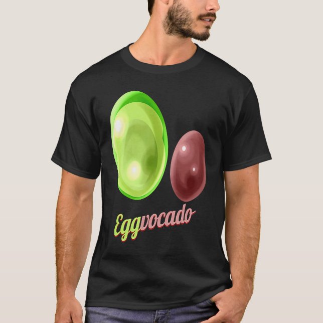 T-shirt Eggs Painted As Avocado Eggvocado For Hunt on Eggs (Devant)