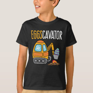 T-shirt Eggscavator Easter Excavator Construction