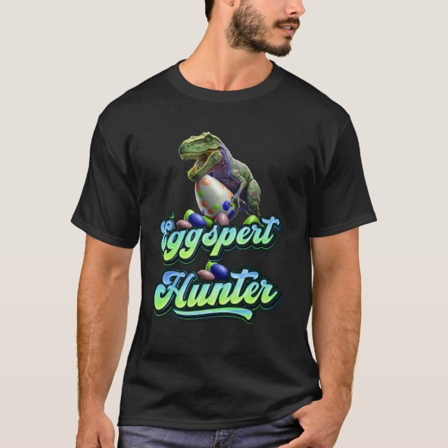 T-shirt Eggspert Easter Eggs Hunter Easter Dinosaur Egg  1 (Devant)