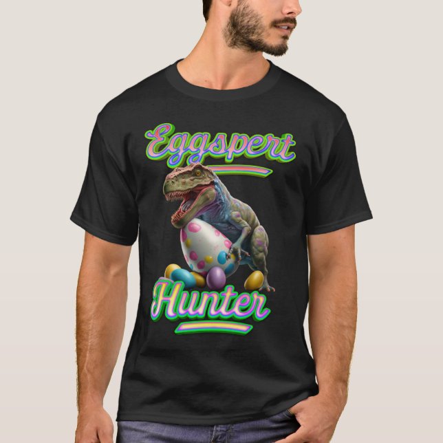 T-shirt Eggspert Easter Eggs Hunter Easter Dinosaur Egg  5 (Devant)
