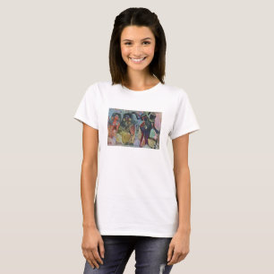 T-shirt Egipt female design art colour history chaussures