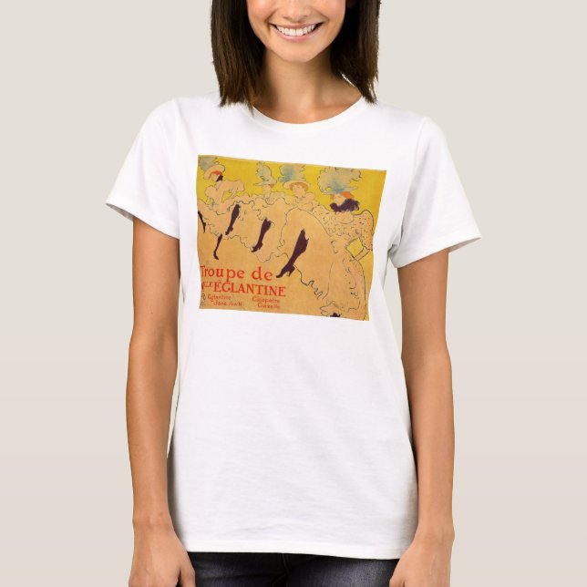 T-shirt Églantiers 2 de Mlles par Toulouse-Lautrec (Devant)