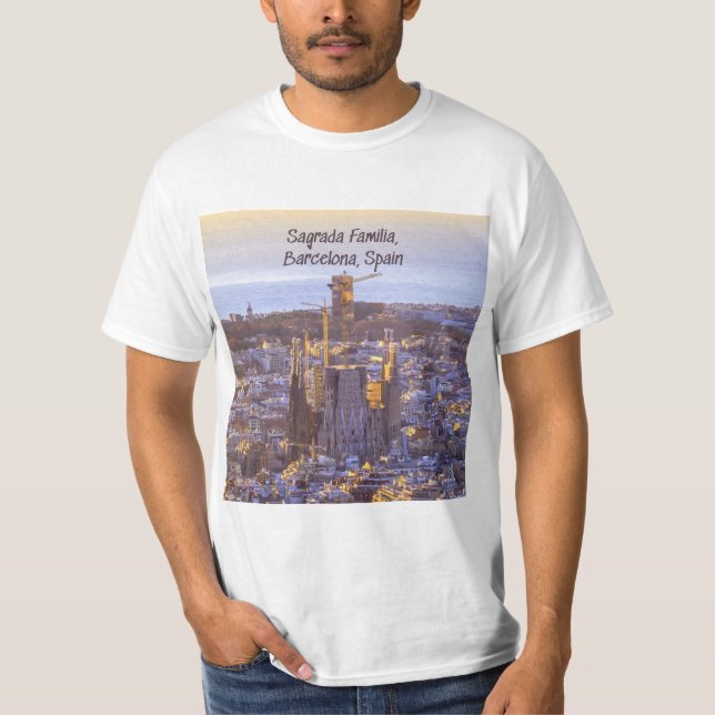 T-shirt Église catholique de la Sagrada Familia, Barcelone (Devant)