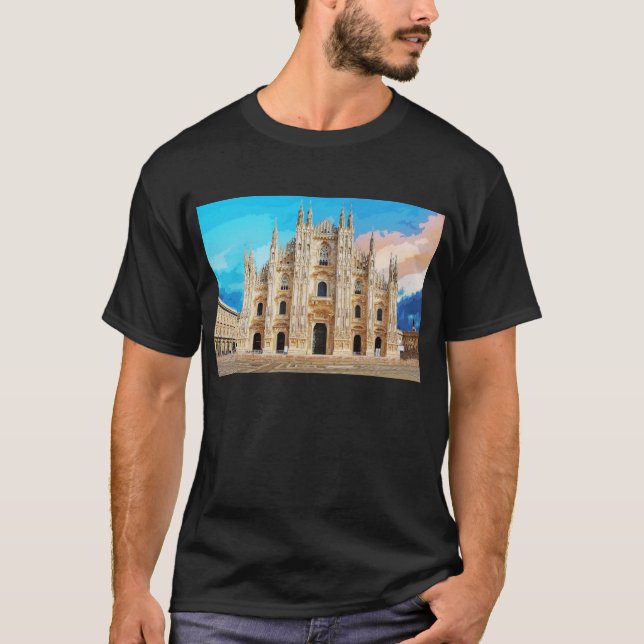 T-shirt Eglise Duomo di Milano Milan Italie #2 (Devant)