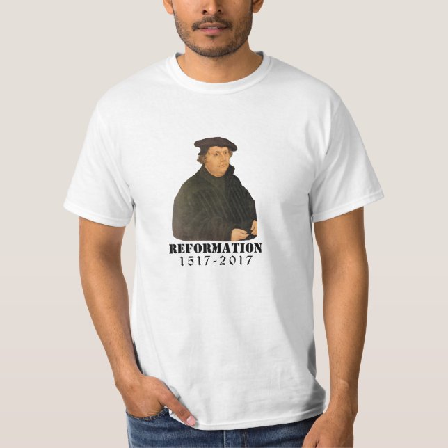 T-shirt Église luthérienne de Martin Luther de réforme (Devant)