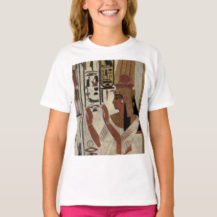 T-shirt Égypte Ancien Pharaon Tombeaux Peinture Colorée Ar
