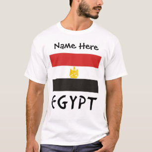T-shirt Egypte et Drapeau égyptien avec votre nom