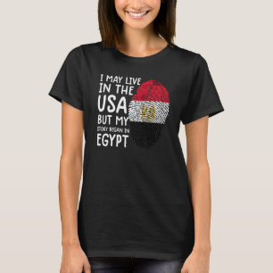 T-shirt Egypte Tee Men Egypte Drapeau Femmes