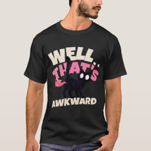 T-shirt Eh bien, c'est gênant Mème de chat fantôme drôle
