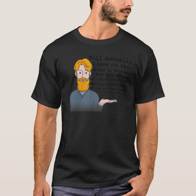 T-shirt Eh bien en fait l'auteure humour féministe (Devant)