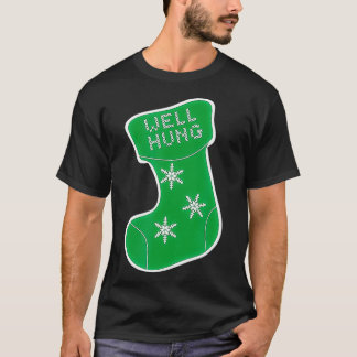 T-shirt Eh Bien Suspendu Noël Drôle, Bien Suspendu Stocker