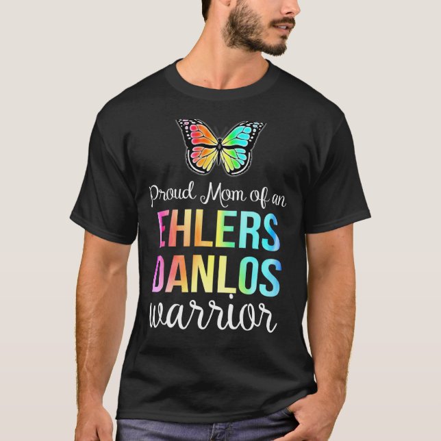 T-shirt Ehlers Danlos Sensibilisation T Fier Maman Papillo (Devant)