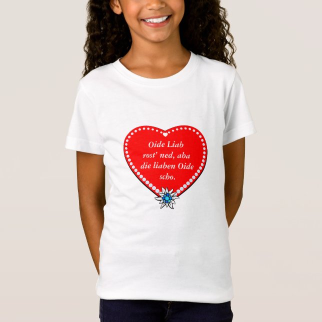 T-Shirt Ehrliche Worte einer jungen Bayerin (Devant)