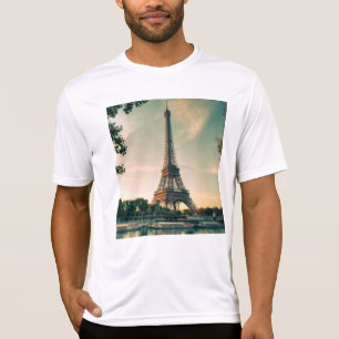 T-shirt Eiffel tour lancer oreiller