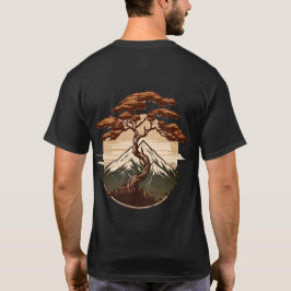 T - Shirt eines Baumes im traditionellen japanisch