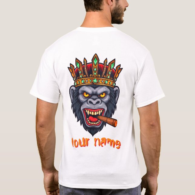 T - Shirt eines Gorilla-Kopfes (Rückseite)