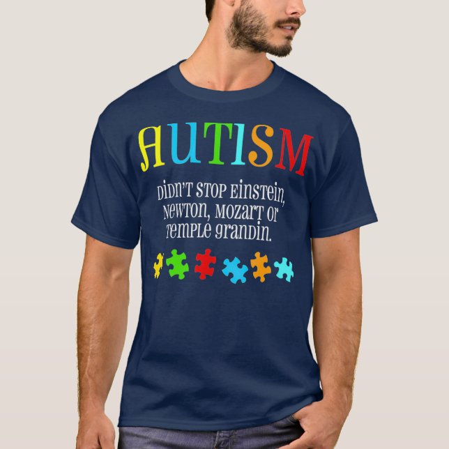 T-shirt Einstein Autism Awareness Autistic Autism Moms (Devant)