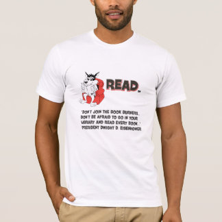 T-shirt Eisenhower Lire Livres Livre Citation Burner