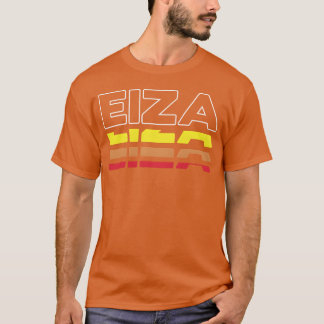 T-shirt Eiza Prénom Drôle Vintage Coucher de soleil Eiza f