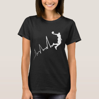 T-shirt EKG fréquence du joueur de basketball heartbeat du