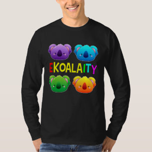 T-shirt Ekoalaity Cute Koala Gay pride Mois Arc-en-ciel dr