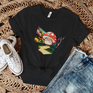 T-shirt El adorable hongo con lentes
