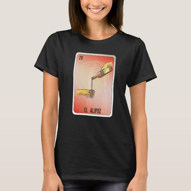 T-shirt El Alipuz Mexican Slang Lottery Bingo Cards   (Devant)