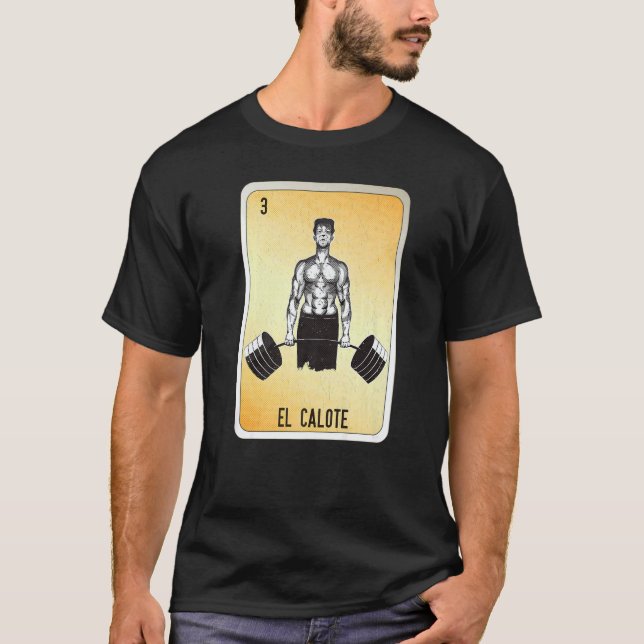 T-shirt El Calote Mexican Slang Lottery Bingo Cards   (Devant)